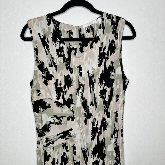 Hugo Boss Abstract Asymmetric Endrisa Faux Wrap Dress Size M - Picture 2 of 10